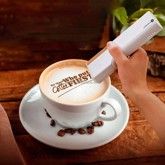 New Tech Latte Art Cake 3D Printing Machine With Free Cartridge USB Camera Edible Ink Fast Selfie Mini Coffee Printer