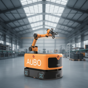 Chasis Personalizado bibo para AGV/AMR, Robot Colaborativo de 6 Ejes, Pinzas Robóticas AUBO, Motor, Caja de Engranajes, PLC, Acero Inoxidable, Sistema de Recogida y Colocación - Product Image 1