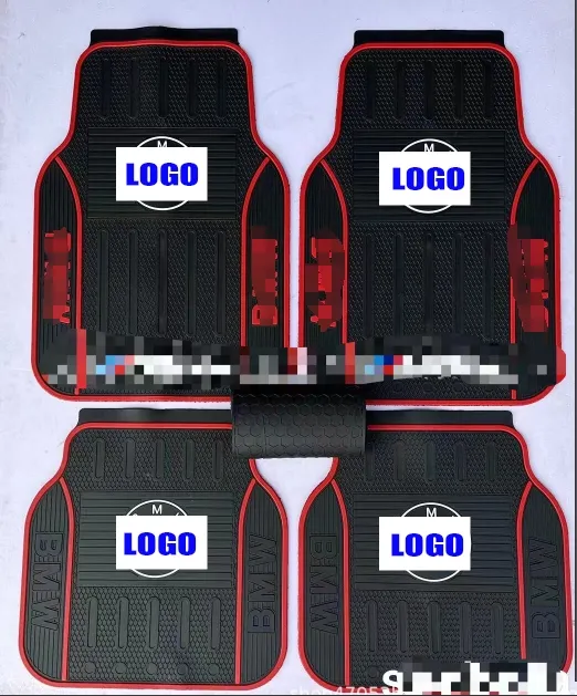 Hoge Kwaliteit Custom Logo Rubber Auto Vloermatten Universele Wasbare Set Van 5 Stuks