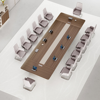 Vente en gros de bureau de luxe avec des sièges bureau de conférence mobilier modulaire bureau salle de réunion mobilier de bureau commercial