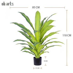 Украшение для гостиной в помещении зеленое растение искусственное дерево драцена в горшке искусственное Тропическое растение Дракон кровь дерево - Product Image 2