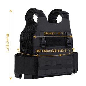Gilet tactique léger camouflage jungle, respirant, à libération rapide, pour la chasse et l'entraînement en extérieur, porte-plaques - Product Image 2