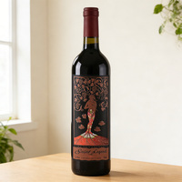 Etiquetas Personalizadas para Botellas de Vino a Prueba de Agua con Diseño de Logotipo Personalizado, Pegatinas Autoadhesivas para Fiestas, Bodas y Regalos
