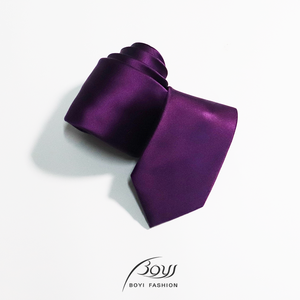 ربطات عنق رجالية فاخرة منسوجة بنقشة جاكار بـ 6 ألوان، عالية الجودة من الألياف الدقيقة، لون أرجواني جذاب مع ملصق مخصص للاستخدام الرسمي في الأعمال - Product Image 1