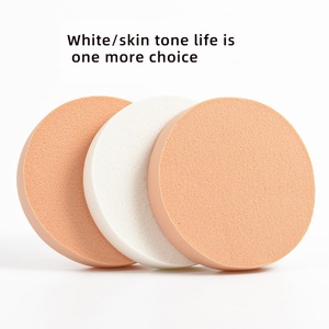 Éponge de maquillage ronde en latex 90x15mm, douce, lavable, pour poudre et blush, applicateur pour le visage - Product Image 2