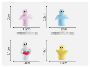 Casa de muñecas 3D DIY manualidades miniatura maceta estatuilla resina miniatura figura humana Simple pequeña persona estatua colección Juguetes - Product Image 2