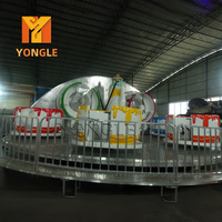 Manège mobile en fibre de verre sur remorque, rotatif, pour tasses de thé et de café, fabriqué en Chine, pour fêtes foraines et parcs d'attractions, à vendre