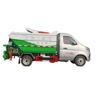 Mini compacteur à compression levage latéral 3cbm camions à ordures chargement arrière 120L poubelles compacteur véhicules