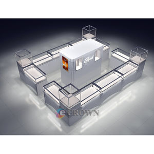 Kiosk Jewelry Gem showcase Jewellery Display Design <strong>Pl</strong> Split Kiosk Jewelry Display Cabinet Jewels showcase OEM - Product Image 5