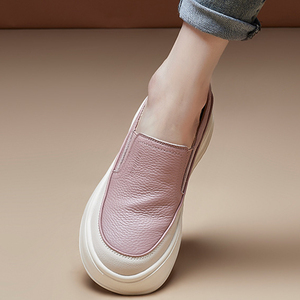 GON22 <span class=keywords><strong>Scarpe</strong></span> Casual Sportive da <span class=keywords><strong>Donna</strong></span> in Pelle Bianca con Rialzo per Tutte le Stagioni - Primavera Estate Autunno Inverno - Product Image 2