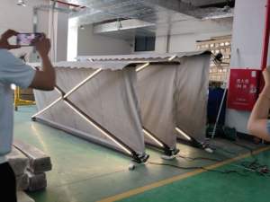 Auvent rétractable <span class=keywords><strong>manuel</strong></span> motorisé avec tissu en polyester 100% imperméable, café, restaurant - Product Image 5