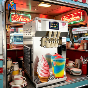 Máquina de Helado Suave Comercial de 3 Boquillas, 220V/110V, Precio de Máquina de Helado Comercial - Product Image 4