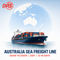 Agent de fret maritime porte-à-porte DDP de Chine vers l'Australie pour meubles et marchandises surdimensionnées