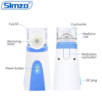 MDR CE Machine nébuliseur numérique à mailles Kit de nébuliseur à ultrasons nébuliseur inhalateur avec batterie rechargeable