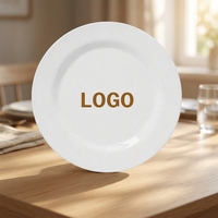 Assiettes Blanches Écologiques Élégantes de 9 Pouces en Gros – Assiettes Italiennes Vintage Professionnelles pour Plats Principaux, Personnalisables pour la Maison et les Fêtes