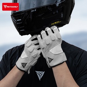 Guantes de Motocicleta Modololo Retro de Dedo Completo, Transpirables, de <span class=keywords><strong>Malla</strong></span>, para Verano, Protección Antifallas, para Hombre y Mujer - Product Image 1