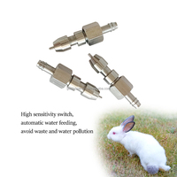 Abreuvoir à mamelons pour lapins en acier inoxydable YYC, abreuvoir à eau pour lapins, pour rongeurs, rats, hamsters