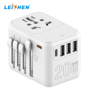 Leishen Nhà Máy Cung Cấp Trực Tiếp Bán Buôn Du Lịch Phổ <span class=keywords><strong>Adapter</strong></span> 10A Đồng Pd 20W-120W USB Cắm Điện Màu Đen Và Trắng PC - Product Image 2