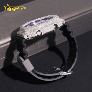 Hiphopstijl 925 Zilver Iced Out Ga2100 Pass Diamond Tester Moissanite Ijskoud Horloge Case Bezel - Product Image 5