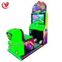 Machine de jeu d'arcade vidéo de simulateur de conduite de course pour enfants de conducteur de voiture cool à jetons Yuejin