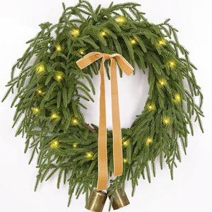 Guirlandes <span class=keywords><strong>de</strong></span> Noël artificielles décoratives personnalisées écologiques <span class=keywords><strong>de</strong></span> luxe <span class=keywords><strong>de</strong></span> 24 pouces (60 cm) pour la décoration <span class=keywords><strong>de</strong></span> la maison pendant les fêtes - Product Image 3
