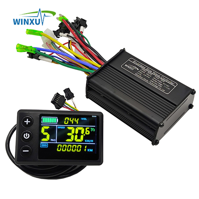 Brushless Motor Controller 36V 48V 500W 25A E-Bike FOC Sine Wave S866 Colour LCD Display Set UART Protocol Scooter Repair Y12