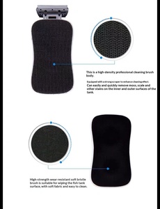 Cepillo Magnético Triangular para Peceras SOBO, Herramienta de Limpieza de Doble Cara con Raspador de Algas, Plástico Resistente - Product Image 3