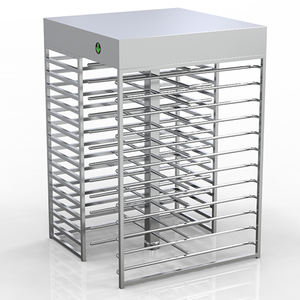 Tourniquet de contrôle d'accès biométrique anti-tailgating en acier inoxydable pleine hauteur, étanche IP66, pour la sécurité des piétons - Product Image 6