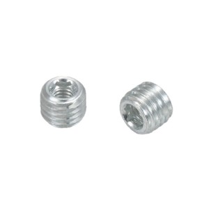 Écrou hexagonal interne à double extrémité M4x8 zingué pour fixation métallique de meubles, grade A, niveau 6.8 GBT 9458-1988 - Product Image 1