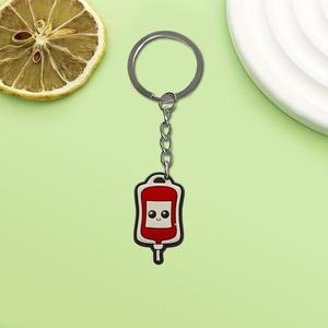 Para la serie médica <span class=keywords><strong>Shein</strong></span>: Llavero creativo con mosquetón de PVC de goma suave, decoración DIY para mochila y coche - Product Image 3