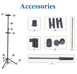 Напольный штатив с гибкой высотой 30-212 см - Product Image 2