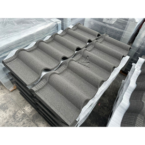Materiales de Techo Modernos Resistentes al Agua y al Fuego, Tejas Metálicas con Recubrimiento de Piedra Golan para Edificios Residenciales - Product Image 2