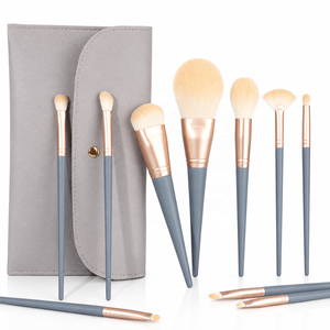 <span class=keywords><strong>Make</strong></span>-up kwastenset met tas, 10-delig, professionele beauty toolkit voor foundation, oogschaduw en blush - Product Image 1