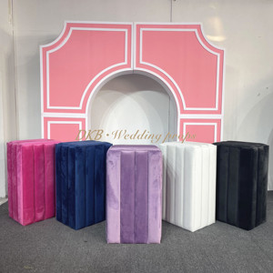 แท่นวางเค้กสี่เหลี่ยมสำหรับงานแต่งงานหรูหรา2024 - Product Image 3