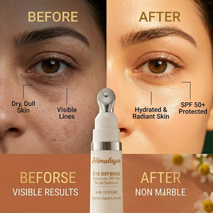Crema Contorno de Ojos 3 en 1 Personalizada, Antienvejecimiento, con SPF 35, Protector Solar Físico, Reafirmante, Reduce Ojeras y Líneas Finas, Iluminador - Product Image 5