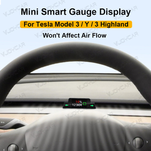 VJOYCAR Compteur de vitesse <span class=keywords><strong>HUD</strong></span> caché sur le tableau de bord pour Tesla 3 Y 2021, ne bloque pas les évents d'air, affichage des clignotants synchronisé avec le bouton de fonction - Product Image 2