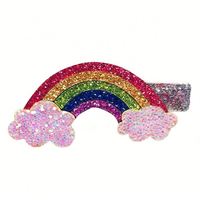 2022 doux bébé pinces à cheveux filles pour enfant paillettes arc-en-ciel cheveux accessoires enfants épingles à cheveux 1 pièce