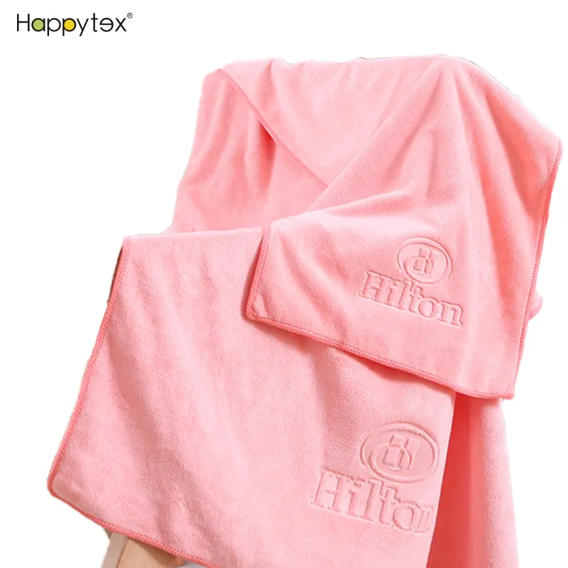 Hot Selling Factory Wholesale Super Zachte Sterk Absorberend Microfiber Coral Fleece Handdoek Set Hilton Oem 5 Star