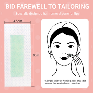 Piccole strisce di cera per capelli per le sopracciglia del mento del labbro superiore <span class=keywords><strong>basette</strong></span> delle ascelle - Product Image 5