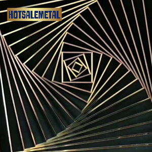 Cloison de séparation en acier inoxydable découpée au laser, gravée, pour salon, style Art déco, rétractable, installation facile, vente chaude - Product Image 4