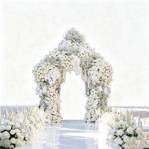 Structure de toile de fond florale portable et pliable pour mariages en bord de mer, cérémonies en forêt et location pour événements mobiles - Product Image 1