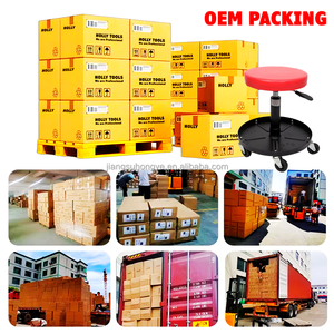 Banc roulant <span class=keywords><strong>de</strong></span> garage Coussin souple Siège <span class=keywords><strong>de</strong></span> garage Hauteur réglable Pivotant à 360 ° Tabouret <span class=keywords><strong>de</strong></span> magasin Body Beauty Car Repair Equipment Work Chair - Product Image 4