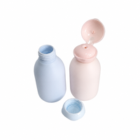 Bouteille souple en PE de 100 ml en gros, vide, pour cosmétiques, avec bouchon à clapet, idéale pour l'emballage de shampoing de voyage
