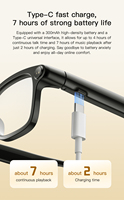 Lunettes Intelligentes M08 avec Portée Sans Fil de 15M, Caméra Intégrée pour Photos, Enregistrement Vidéo et Audio, Traducteur IA, Lunettes de Soleil