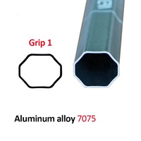 Manche de crosse en alliage d'aluminium et scandium de 30 à 60 pouces en fibre de carbone et logo personnalisé pour hommes et femmes