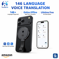 Dispositif de traduction linguistique compact TeWeekAI X9, 146 langues, traduction vocale et photo en temps réel, traduction de texte hors ligne/en ligne, pour les affaires