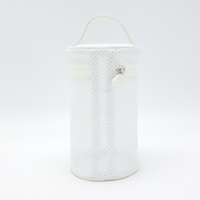 Sac de toilette portable multifonctionnel en maille et TPU pour femme avec logo personnalisé, pochette de maquillage et trousse à cosmétiques avec poignée – Vente en gros 2026