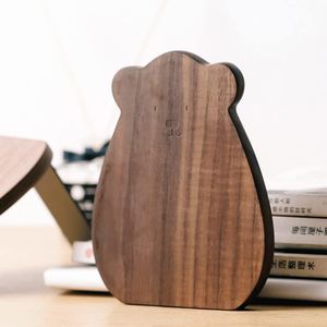 Vente en gros d'entretoises à livres en bois de noyer rustique de luxe, modernes, à couleurs contrastées, avec logo personnalisé, taille moyenne, pour décoration intérieure - Product Image 1