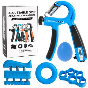 Máquina de agarre de antebrazo de resistencia ajustable ZHOYA, venta al por mayor, agarre de mano con resorte, paquete de 5, juego de pinzas de mano, Kit fortalecedor de dedos - Product Image 5