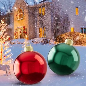 Inflatable Christmas Balls Outdoor Yard Decorations Red Green White PVC Holiday Party Supplies Christmas Decor - Product Image 2